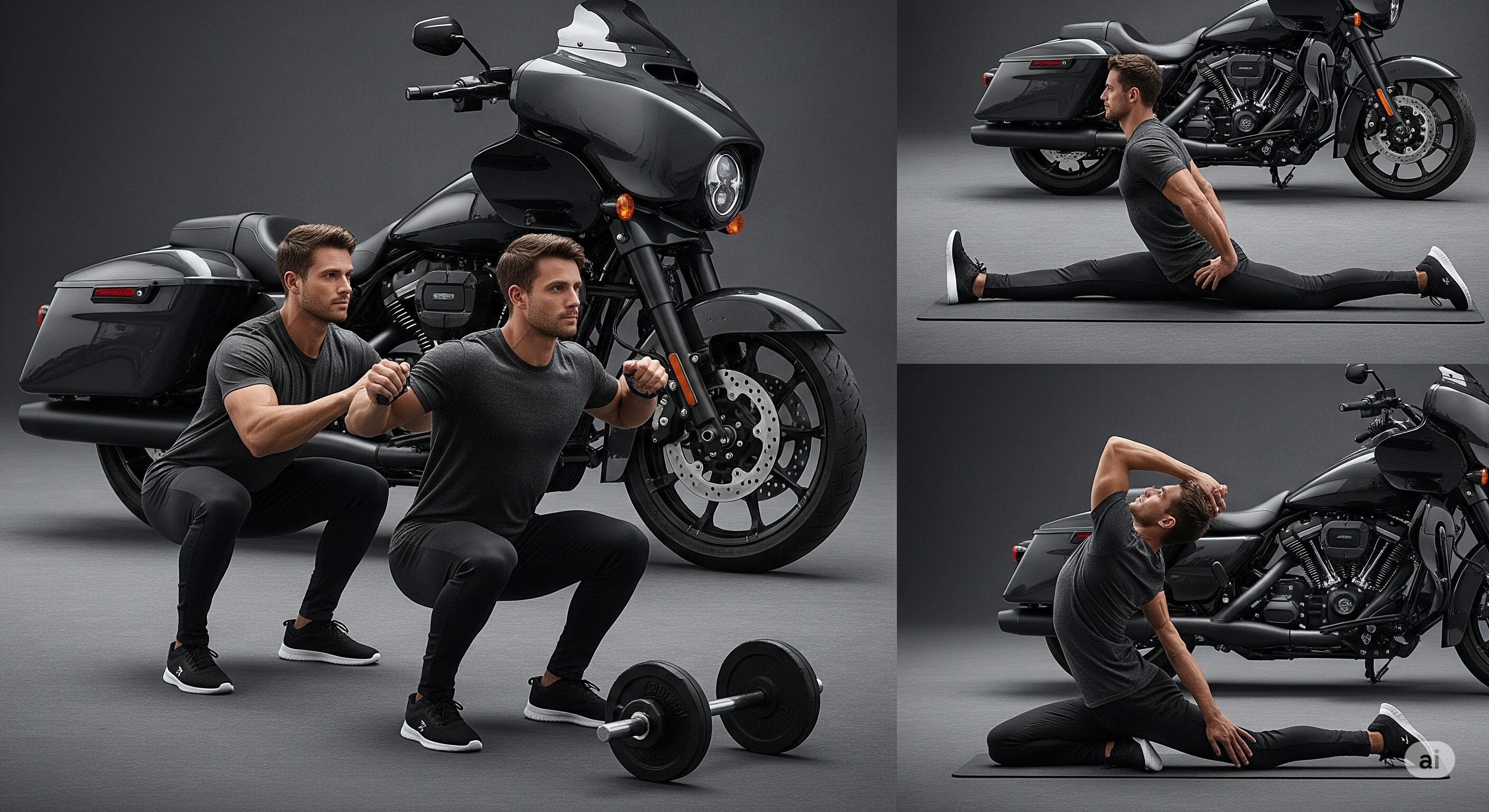 大型バイクに慣れるための筋トレとストレッチ