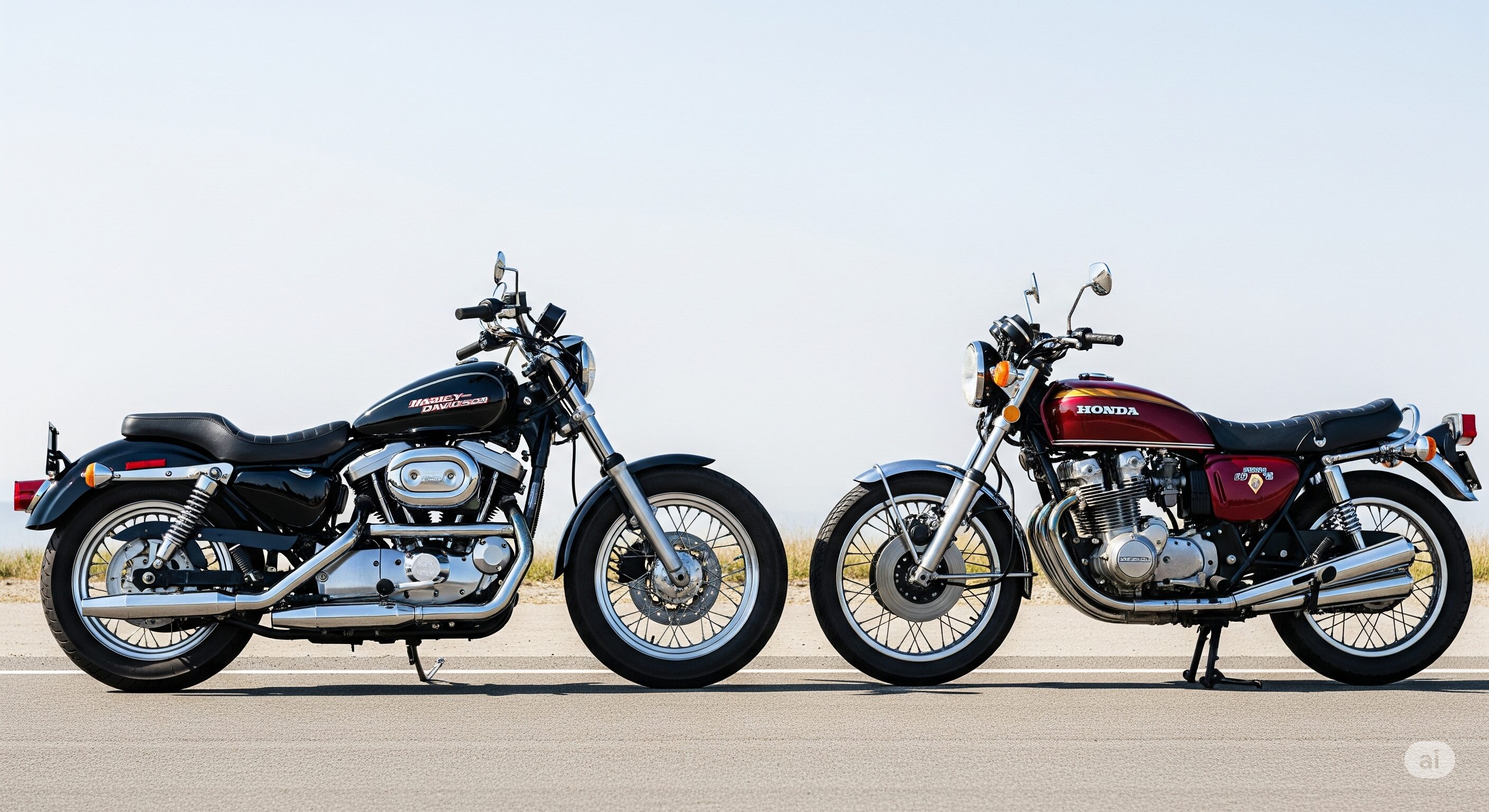ハーレーと国産バイクの比較