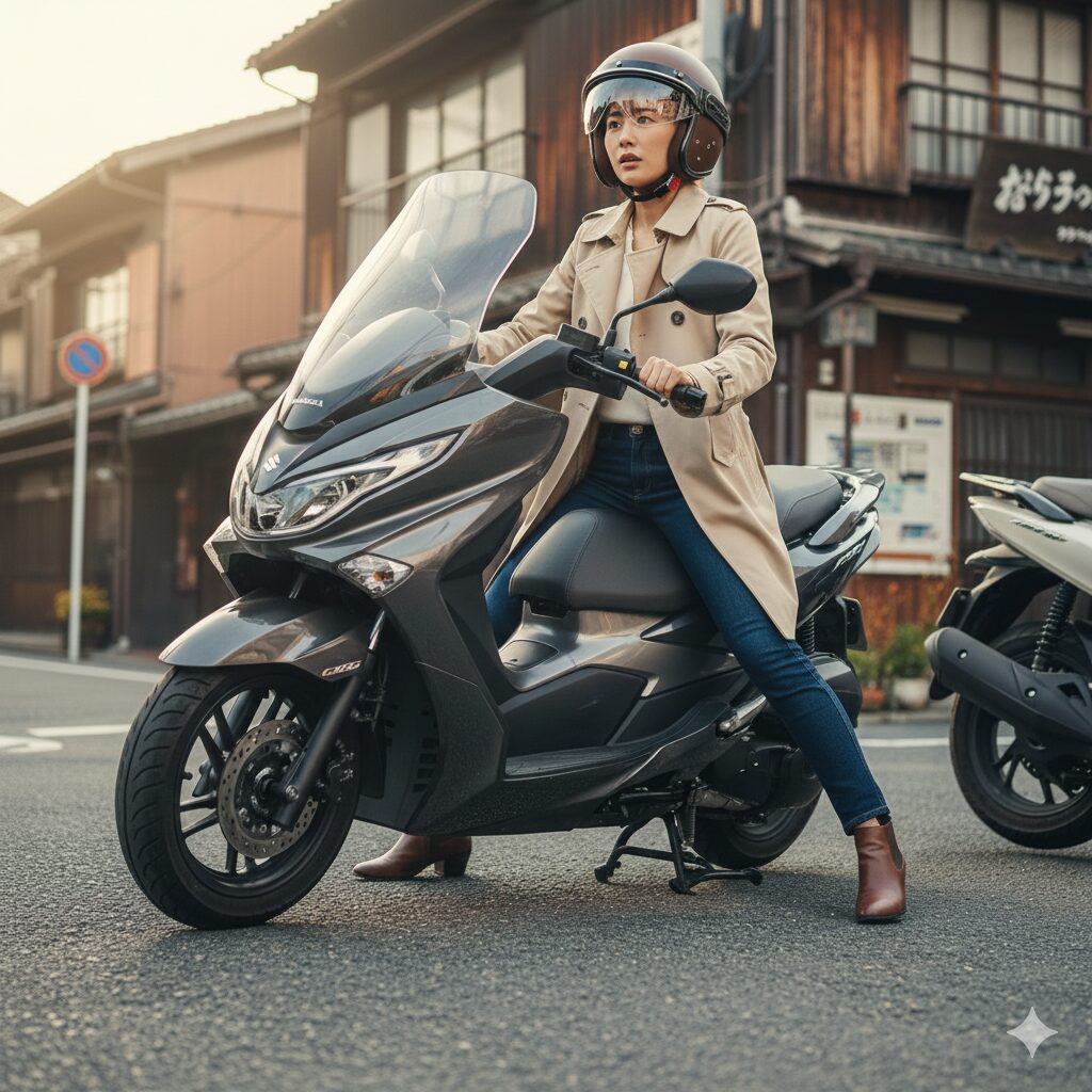 足つき性の悪さとシート幅の影響