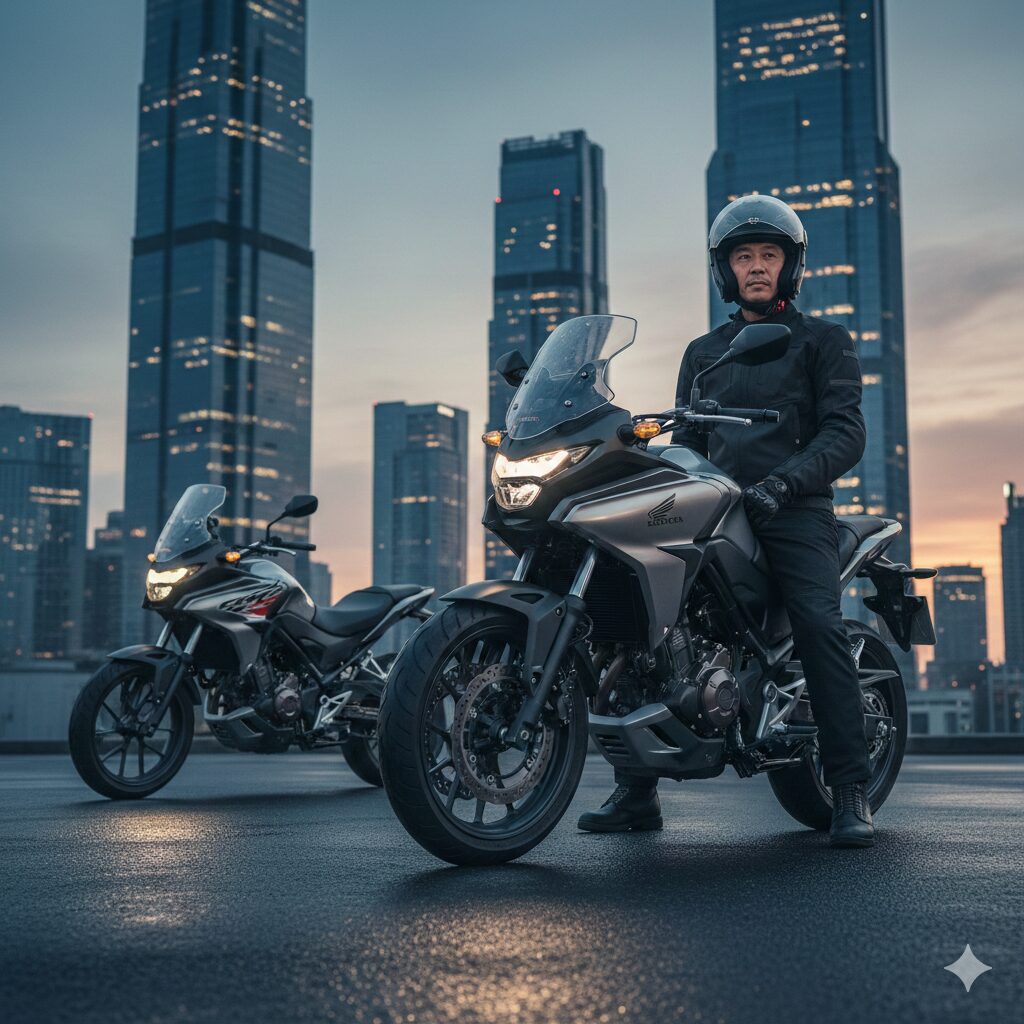 NX400と400Xのデザインの違い